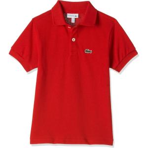 imageLacoste Boys Short Sleeve Classic Pique Polo ShirtRed