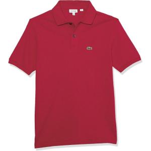 imageLacoste Boys Short Sleeve Classic Pique Polo ShirtReseda Pink
