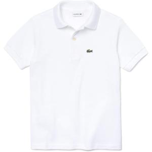 imageLacoste Boys Short Sleeve Classic Pique Polo ShirtWhite