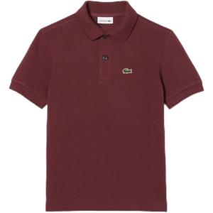 imageLacoste Boys Short Sleeve Classic Pique Polo ShirtZin