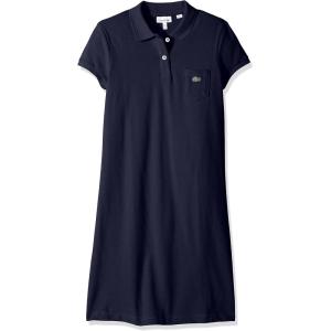 imageLacoste Girls Cotton Polo DressNavy Blue