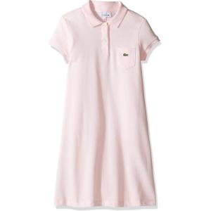 imageLacoste Girls Cotton Polo DressSirop PinkWhitepenumbra