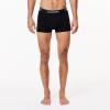 imageLacoste Mens Cotton Stretch Essentials Trunks 3PackBlack With Black Waistbands New