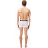 imageLacoste Mens Cotton Stretch Essentials Trunks 3PackBlackWhiteGrey