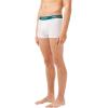 imageLacoste Mens Cotton Stretch Essentials Trunks 3PackBlackWhiteGrey