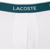 imageLacoste Mens Cotton Stretch Essentials Trunks 3PackBlackWhiteGrey