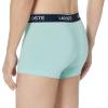 imageLacoste Mens Cotton Stretch Essentials Trunks 3PackDark GreenMintDark Blue