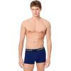 imageLacoste Mens Cotton Stretch Essentials Trunks 3PackNavy BlueRedBlue