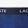 imageLacoste Mens Cotton Stretch Essentials Trunks 3PackNavy BlueRedBlue