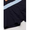 imageLacoste Mens Cotton Stretch Essentials Trunks 3PackNavy With Light BlueOrangeBlue Waistbands