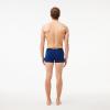 imageLacoste Mens Cotton Stretch Essentials Trunks 3PackNavyRedBlue