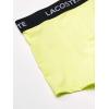 imageLacoste Mens Cotton Stretch Essentials Trunks 3PackNeon YellowRoyal BlueBlack