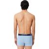imageLacoste Mens Cotton Stretch Essentials Trunks 3PackRoyal BlueLight BlueGrey
