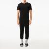 imageLacoste Mens 100 Cotton Regular Fit Crew Neck TShirt 3PackBlack New