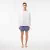 imageLacoste Mens 100 Cotton Regular Fit Crew Neck TShirt 3PackWhiteDove GreyBlack
