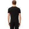 imageLacoste Mens 100 Cotton Slim Fit Crew Neck TShirt 3PackBlack With Black Waistbands