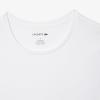 imageLacoste Mens 100 Cotton Slim Fit Crew Neck TShirt 3PackWhite