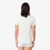 imageLacoste Mens 100 Cotton Slim Fit Crew Neck TShirt 3PackWhite