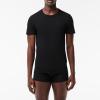 imageLacoste Mens 100 Cotton Slim Fit Crew Neck TShirt 3PackWhiteDove GreyBlack