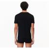 imageLacoste Mens 100 Cotton Slim Fit VNeck TShirt 3PackBlack