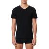 imageLacoste Mens 100 Cotton Slim Fit VNeck TShirt 3PackBlack