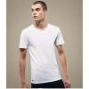 imageLacoste Mens 100 Cotton Slim Fit VNeck TShirt 3PackWhite