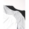 imageLacoste Mens 100 Cotton Slim Fit VNeck TShirt 3PackWhiteDove GreyBlack