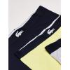 imageLacoste Mens Cotton Stretch Big Croc Print Boxer Briefs 3PackDove GreyNeon YellowNavy Blue