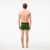 imageLacoste Mens Cotton Stretch Big Croc Print Boxer Briefs 3PackDusty OliveNavy BlueWhite