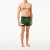 imageLacoste Mens Cotton Stretch Big Croc Print Boxer Briefs 3PackDusty OliveNavy BlueWhite