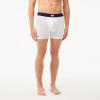 imageLacoste Mens Cotton Stretch Big Croc Print Boxer Briefs 3PackDusty OliveNavy BlueWhite