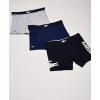 imageLacoste Mens Cotton Stretch Big Croc Print Boxer Briefs 3PackNavy Blue New