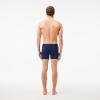 imageLacoste Mens Cotton Stretch Big Croc Print Boxer Briefs 3PackNavy BlueWhiteDove Grey