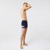imageLacoste Mens Cotton Stretch Big Croc Print Boxer Briefs 3PackNavy BlueWhiteDove GreyDeep Ocean
