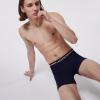 imageLacoste Mens Cotton Stretch Big Croc Print Boxer Briefs 3PackNavySilverRed