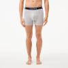 imageLacoste Mens Cotton Stretch Essentials Boxer Briefs 3PackAquaTranquil BlueDove Grey