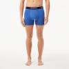 imageLacoste Mens Cotton Stretch Essentials Boxer Briefs 3PackAquaTranquil BlueDove Grey