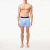 imageLacoste Mens Cotton Stretch Essentials Boxer Briefs 3PackAquaTranquil BlueDove Grey