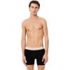 imageLacoste Mens Cotton Stretch Essentials Boxer Briefs 3PackBlack With BiscuitBaguetteBeige Waistbands