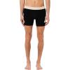 imageLacoste Mens Cotton Stretch Essentials Boxer Briefs 3PackBlack With BiscuitBaguetteBeige Waistbands
