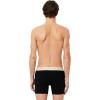 imageLacoste Mens Cotton Stretch Essentials Boxer Briefs 3PackBlack With BiscuitBaguetteBeige Waistbands
