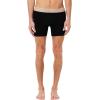 imageLacoste Mens Cotton Stretch Essentials Boxer Briefs 3PackBlack With BiscuitBaguetteBeige Waistbands