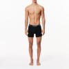 imageLacoste Mens Cotton Stretch Essentials Boxer Briefs 3PackBlack With Black Waistbands