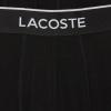 imageLacoste Mens Cotton Stretch Essentials Boxer Briefs 3PackBlack With Black Waistbands New