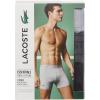 imageLacoste Mens Cotton Stretch Essentials Boxer Briefs 3PackBlackDove GreyMidnight Smoke