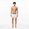 imageLacoste Mens Cotton Stretch Essentials Boxer Briefs 3PackBlackWhiteDove Grey New