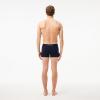imageLacoste Mens Cotton Stretch Essentials Boxer Briefs 3PackNavy BlueGreenRedNavy