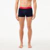 imageLacoste Mens Cotton Stretch Essentials Boxer Briefs 3PackNavy BlueGreenRedNavy