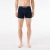 imageLacoste Mens Cotton Stretch Essentials Boxer Briefs 3PackNavy BlueGreenRedNavy Blue