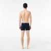 imageLacoste Mens Cotton Stretch Essentials Boxer Briefs 3PackNavy BlueGreenRedNavy Blue